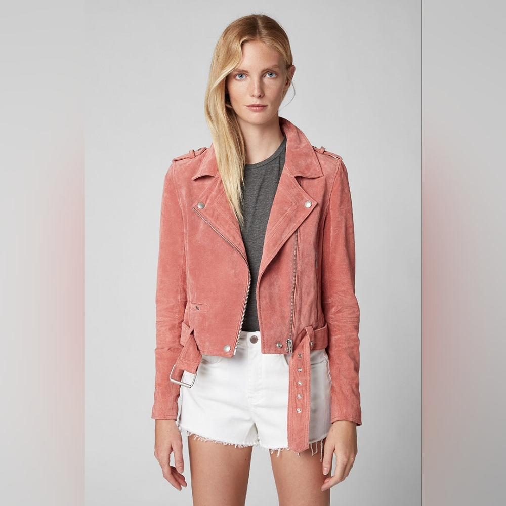 Vigoss DUSTY CORAL MOTO JACKET, size XS